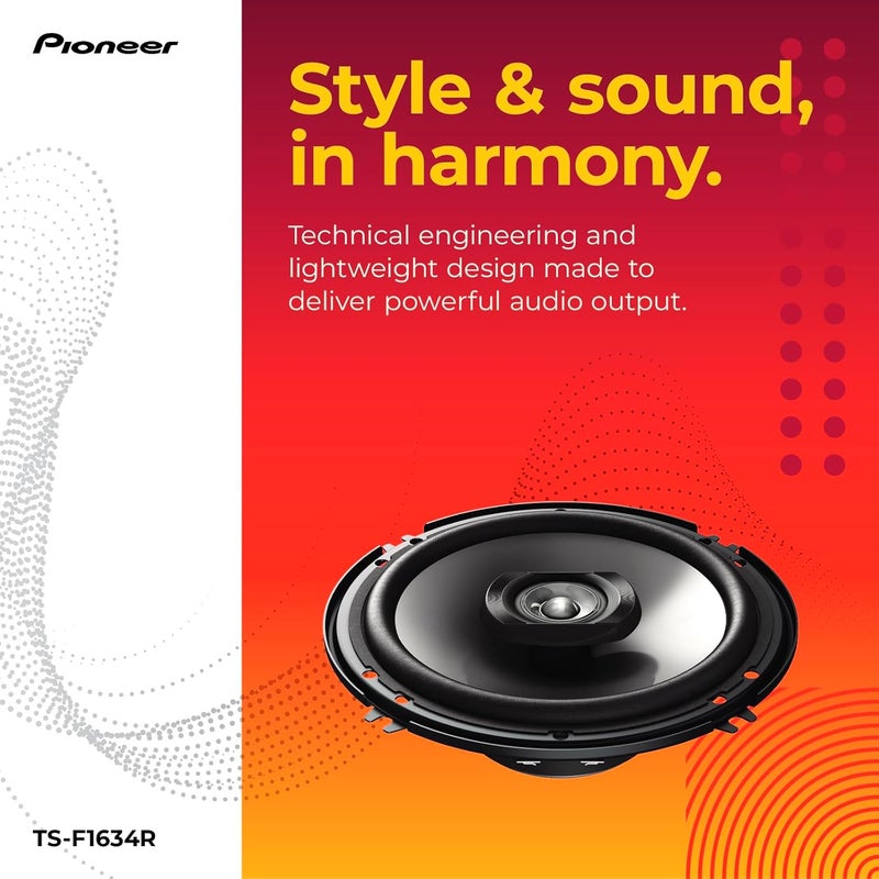 Pioneer TS-F1634R 6.5" 200W 2-Way Speakers - Image 3